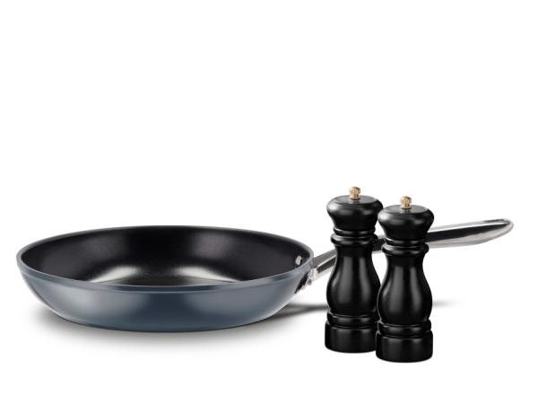 

Tareq Taylor Stegepande 28 cm & salt-og peberkværnsæt SAMPAK
